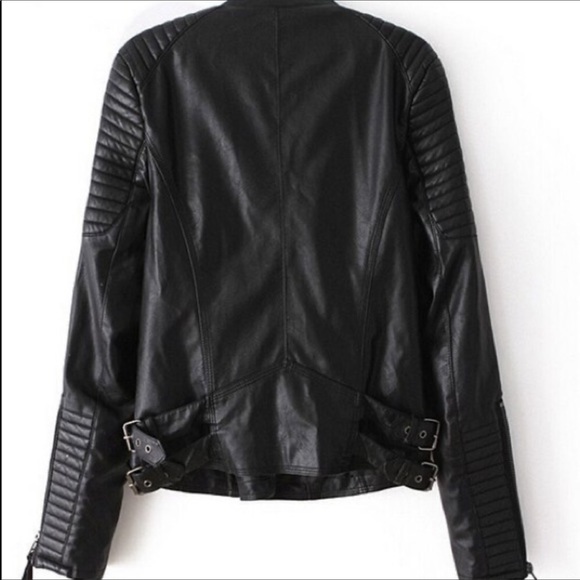 ZARA // Leather Biker Jacket - Picture 7 of 7
